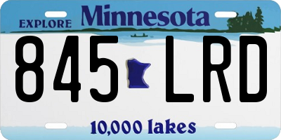 MN license plate 845LRD