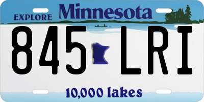 MN license plate 845LRI