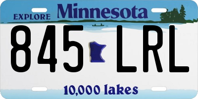 MN license plate 845LRL