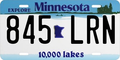 MN license plate 845LRN