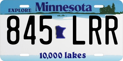 MN license plate 845LRR
