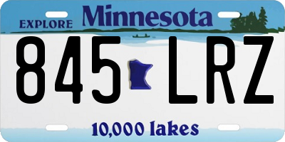 MN license plate 845LRZ