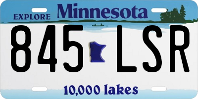 MN license plate 845LSR