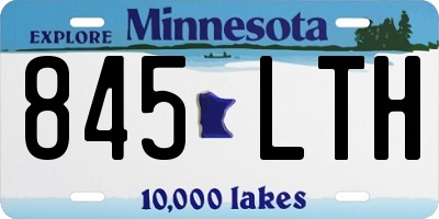 MN license plate 845LTH