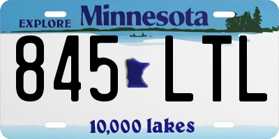 MN license plate 845LTL
