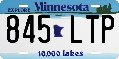 MN license plate 845LTP
