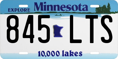 MN license plate 845LTS