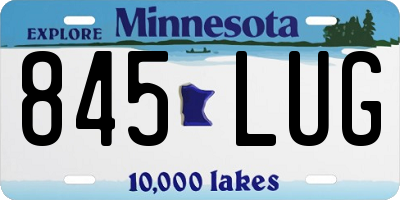 MN license plate 845LUG