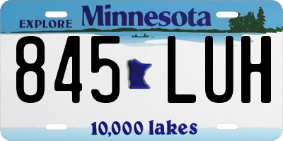 MN license plate 845LUH