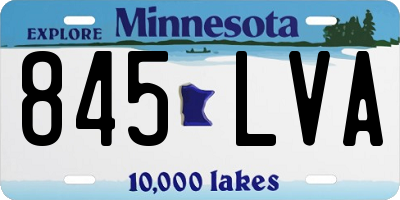 MN license plate 845LVA