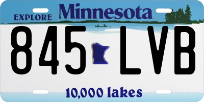 MN license plate 845LVB