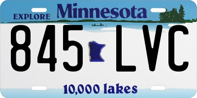MN license plate 845LVC