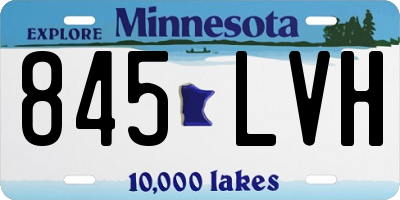 MN license plate 845LVH