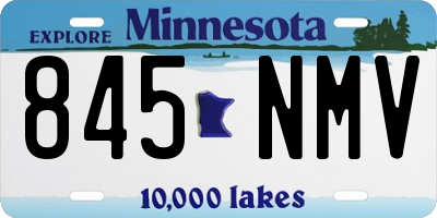 MN license plate 845NMV