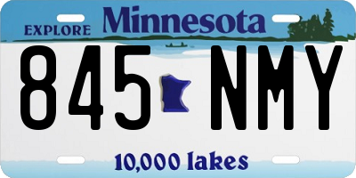 MN license plate 845NMY