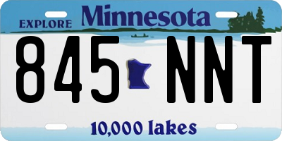 MN license plate 845NNT