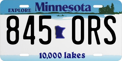 MN license plate 845ORS