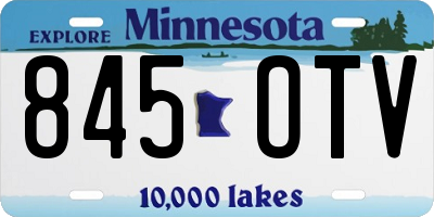 MN license plate 845OTV