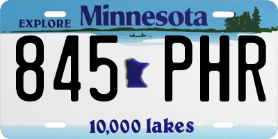 MN license plate 845PHR