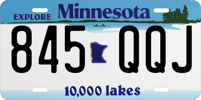 MN license plate 845QQJ