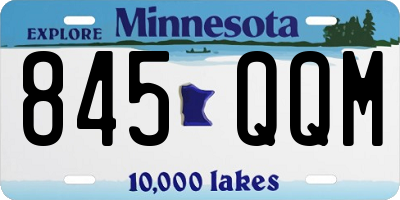 MN license plate 845QQM