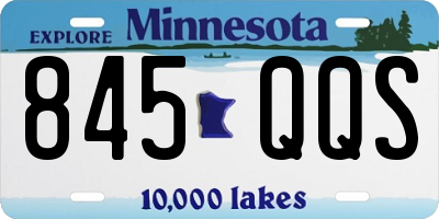 MN license plate 845QQS