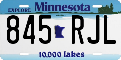 MN license plate 845RJL