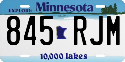 MN license plate 845RJM