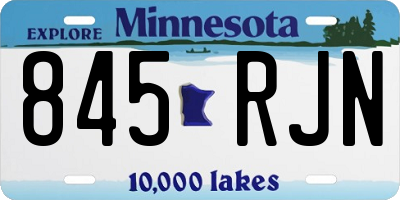 MN license plate 845RJN
