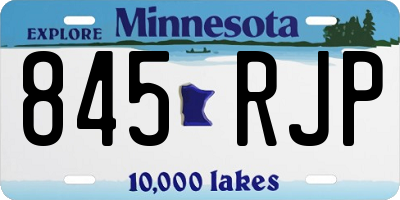 MN license plate 845RJP