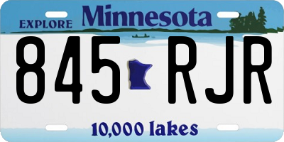 MN license plate 845RJR