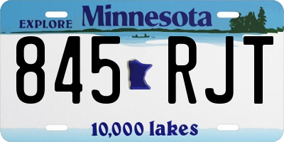 MN license plate 845RJT