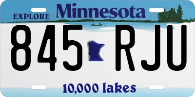MN license plate 845RJU