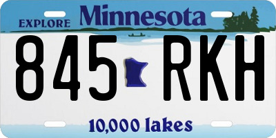 MN license plate 845RKH