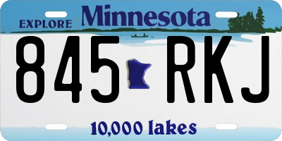 MN license plate 845RKJ