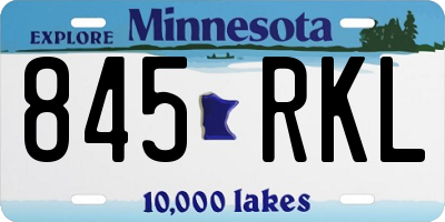 MN license plate 845RKL