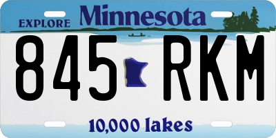 MN license plate 845RKM