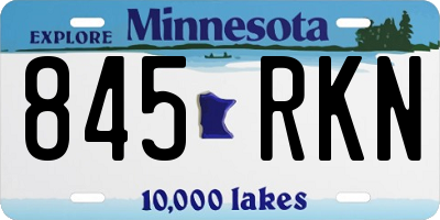 MN license plate 845RKN