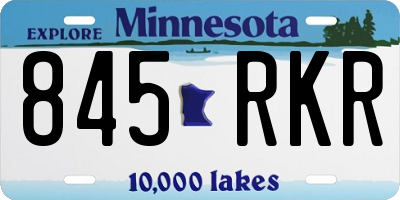 MN license plate 845RKR