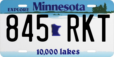 MN license plate 845RKT