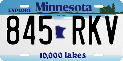 MN license plate 845RKV