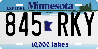 MN license plate 845RKY