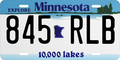 MN license plate 845RLB