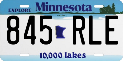 MN license plate 845RLE