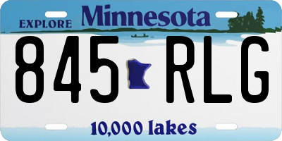 MN license plate 845RLG