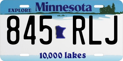 MN license plate 845RLJ