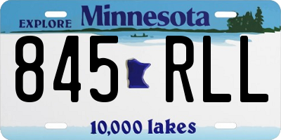 MN license plate 845RLL