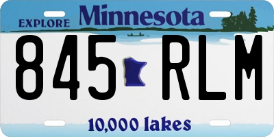 MN license plate 845RLM