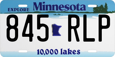 MN license plate 845RLP