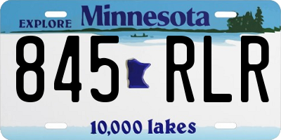 MN license plate 845RLR